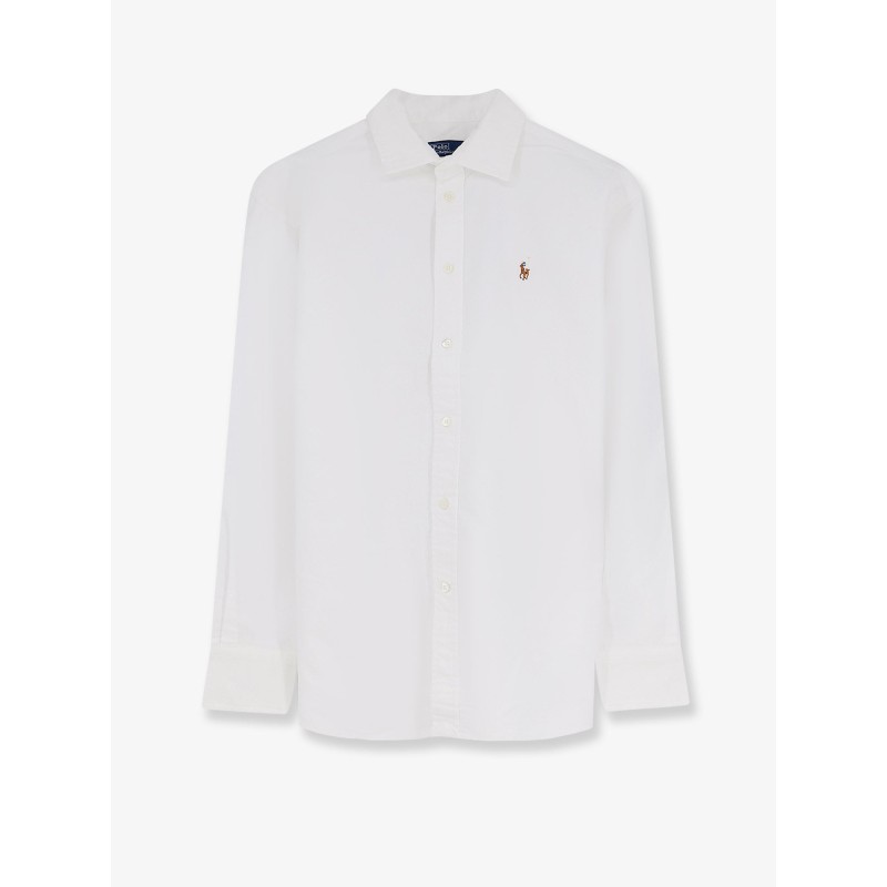 Cotton shirt with logo on the front