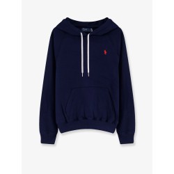 Cotton blend sweatshirt with embroidered logo