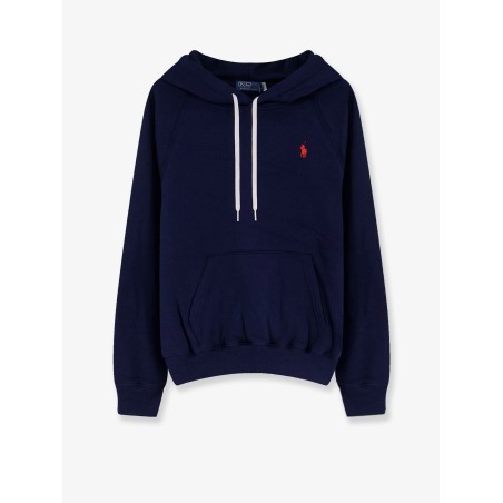 Cotton blend sweatshirt with embroidered logo