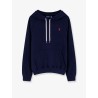 Cotton blend sweatshirt with embroidered logo