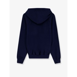 Cotton blend sweatshirt with embroidered logo
