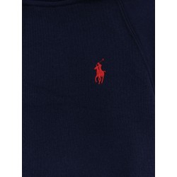 Cotton blend sweatshirt with embroidered logo