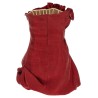 Asymmetrical dress with pleats
