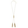 'Snake' necklace with tassels