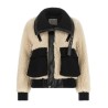 Shearling effect wool jacket