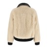Shearling effect wool jacket