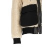 Shearling effect wool jacket
