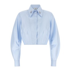 Cropped shirt with charms