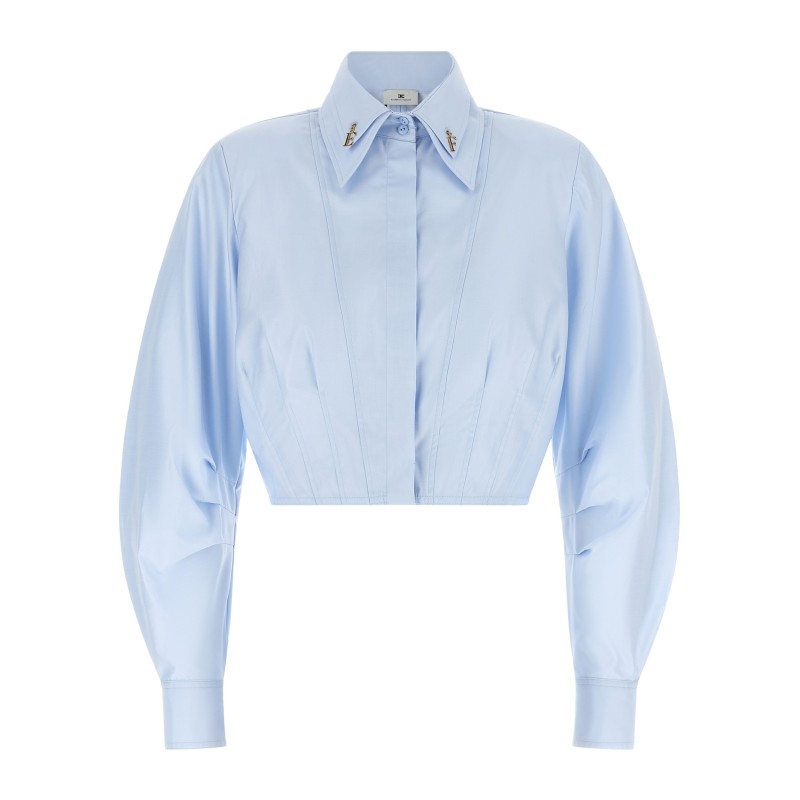 Cropped shirt with charms