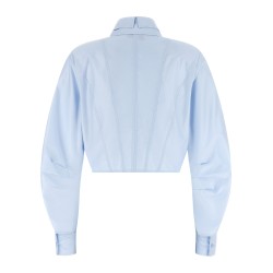 Cropped shirt with charms