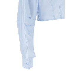 Cropped shirt with charms