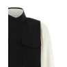 Hybrid shirt with front panel model.