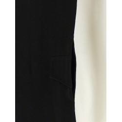 Hybrid shirt with front panel model.