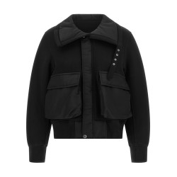 Terry cloth-effect fabric jacket