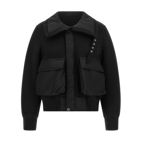 Terry cloth-effect fabric jacket
