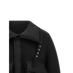 Terry cloth-effect fabric jacket