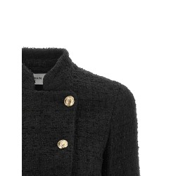 Double-breasted Tweed Short Jacket