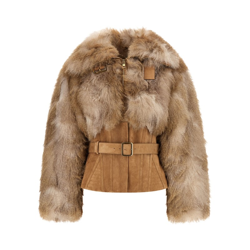 Bustier and belted jacket