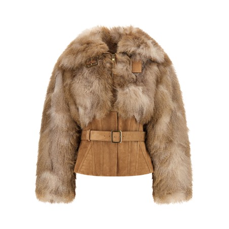 Bustier and belted jacket