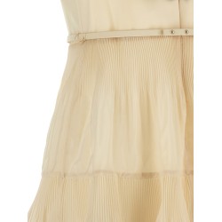 'Embroidered Frilled Mini' dress