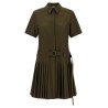 Pleated chemisier dress