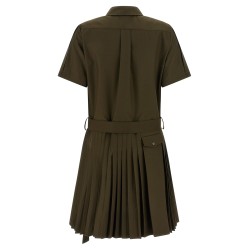 Pleated chemisier dress