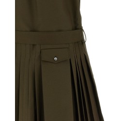 Pleated chemisier dress