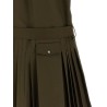 Pleated chemisier dress