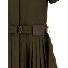 Pleated chemisier dress