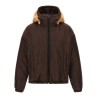 Teddy reversible jacket with logo patch