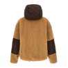 Teddy reversible jacket with logo patch
