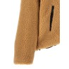 Teddy reversible jacket with logo patch