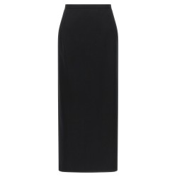 Skirt with closure and back panel