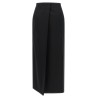 Skirt with closure and back panel