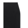 Skirt with closure and back panel