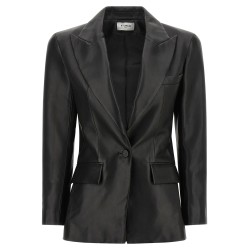 Leather blazer