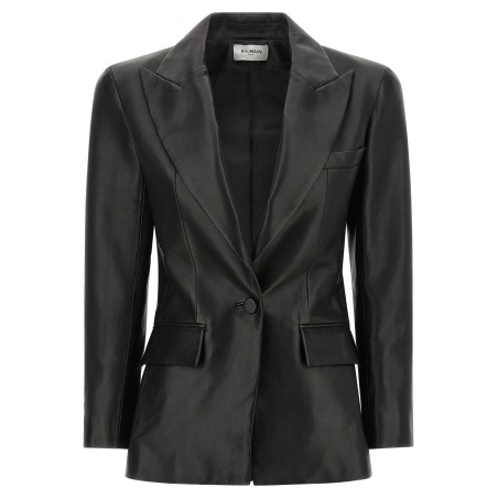 Leather blazer