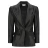 Leather blazer