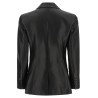 Leather blazer