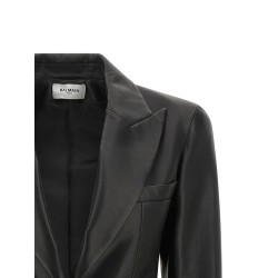Leather blazer