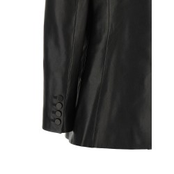 Leather blazer