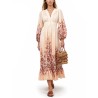 V-NECK LONG DRESS
