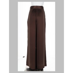 pantalone in seta con cintura
