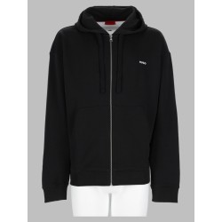 felpa con zip e logo