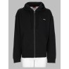 felpa con zip e logo
