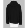 felpa con zip e logo