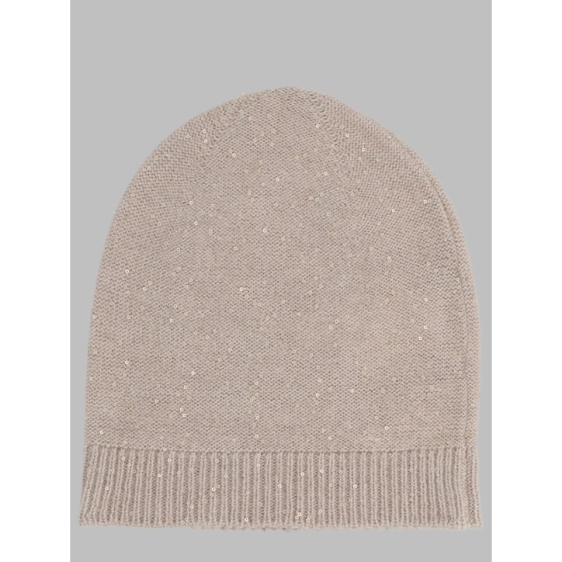 berretto in lana, seta e cashmere