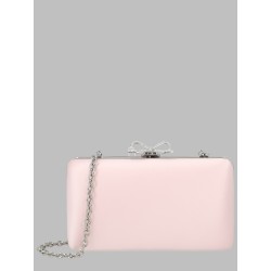 Clutch Rosa In Raso