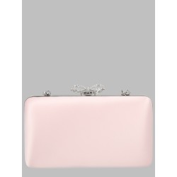 Clutch Rosa In Raso