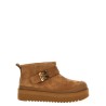 'Mellow Shearling Platform' ankle boots